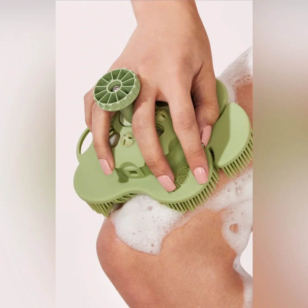 Smoosh Silicone Body Scrubber and Back Scrubber Stick